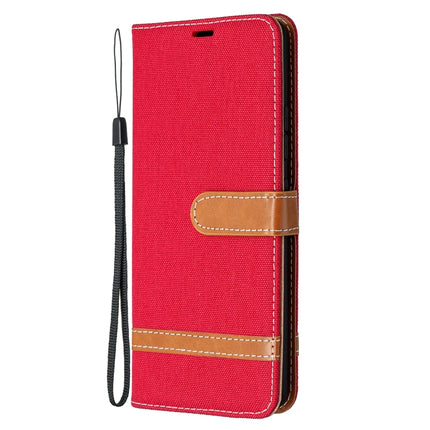 Color Matching Denim Texture Horizontal Flip Leather Case with Holder & Card Slots & Wallet & Lanyard, For Samsung Galaxy A42 5G