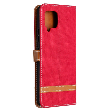 Color Matching Denim Texture Horizontal Flip Leather Case with Holder & Card Slots & Wallet & Lanyard, For Samsung Galaxy A42 5G