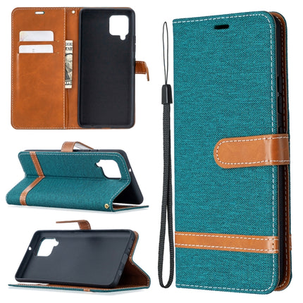 Color Matching Denim Texture Horizontal Flip Leather Case with Holder & Card Slots & Wallet & Lanyard, For Samsung Galaxy A42 5G