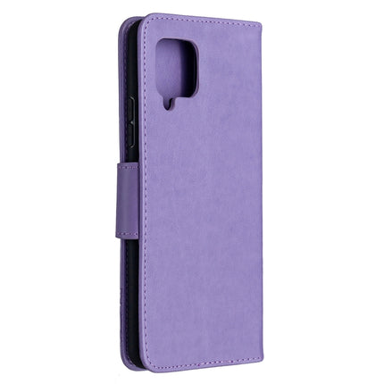 Embossing Two Butterflies Pattern Horizontal Flip PU Leather Case with Holder & Card Slot & Wallet & Lanyard, For Samsung Galaxy A42 5G