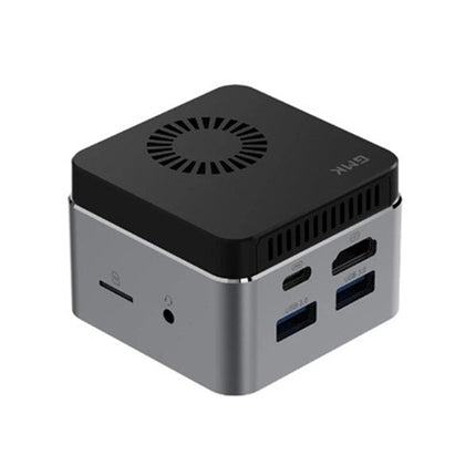 GMK NucBox Windows 10 System Mini PC, Intel Celeron J4125 Quad Core 64bit 14nm 2GHz-2.7GHz, Support WiFi & Bluetooth & RJ45,, 8GB+128GB,EU Plug