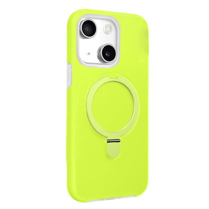 Jelly Liquid Silicone MagSafe Holder Phone Case, For iPhone 15 Pro, For iPhone 15