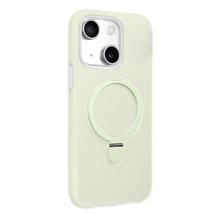 Jelly Liquid Silicone MagSafe Holder Phone Case, For iPhone 15 Pro, For iPhone 15