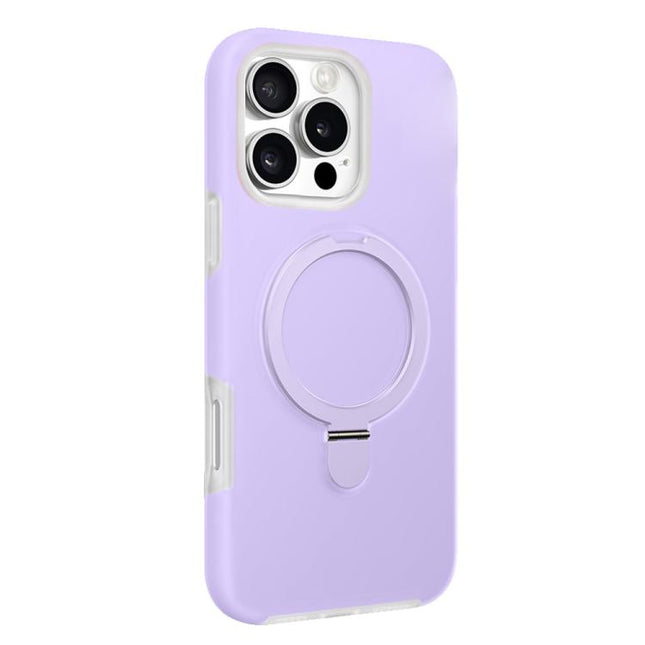 Jelly Liquid Silicone MagSafe Holder Phone Case, For iPhone 16 Pro Max, For iPhone 16 Pro