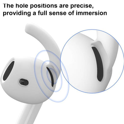XDcase 3 Pairs Silicone Anti-slip Sports Ear Caps with Storage Case & Carabiner, For AirPods 4