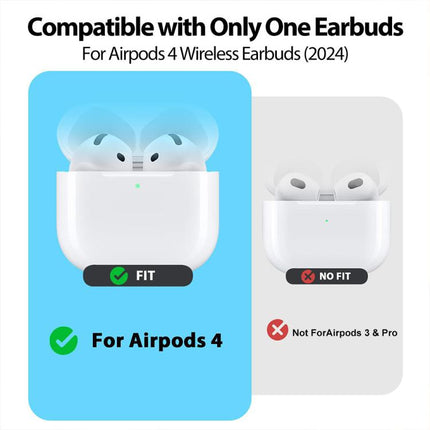 XDcase 3 Pairs Silicone Cover Ear Caps with Storage Case & Carabiner, For AirPods 4