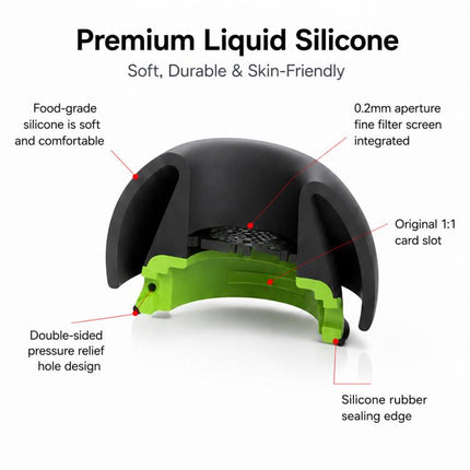 XDcase 3 Pairs Silicone Ear Tips with Storage & Cleaning Kit, For Galaxy Buds3 Pro / 4 Pro