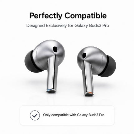 XDcase 3 Pairs Silicone Ear Tips with Storage & Cleaning Kit, For Galaxy Buds3 Pro / 4 Pro
