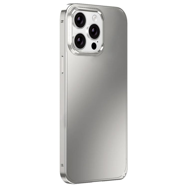 Metal Frame Micro-frosted Back Panel Phone Case, For iPhone 14 Pro, For iPhone 14 Pro Max