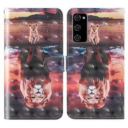 3D Painted Pattern Horizontal Flip TPU + PU Leather Case with Holder & Card Slots & Wallet & Lanyard, For Samsung Galaxy S20 FE