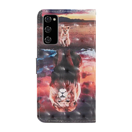 3D Painted Pattern Horizontal Flip TPU + PU Leather Case with Holder & Card Slots & Wallet & Lanyard, For Samsung Galaxy S20 FE