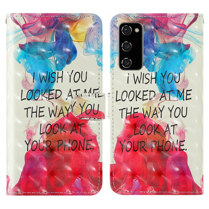 3D Painted Pattern Horizontal Flip TPU + PU Leather Case with Holder & Card Slots & Wallet & Lanyard, For Samsung Galaxy S20 FE