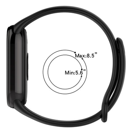 5 Pack xDfind Metal Buckle Solid Color Silicone Watch Band, For Xiaomi Smart Band 10 / 9 / 8
