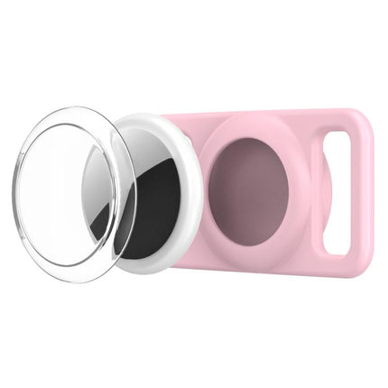 xDfind Silicone Pet Collar Tracker Transparent PC Cover, For AirTag 2nd Gen / AirTag 1st Gen