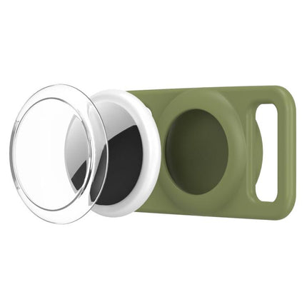 xDfind Silicone Pet Collar Tracker Transparent PC Cover, For AirTag 2nd Gen / AirTag 1st Gen