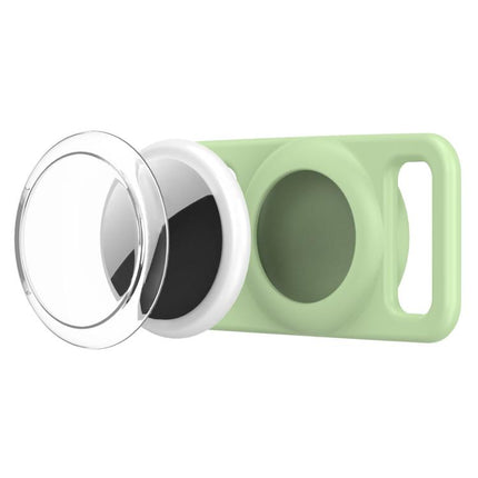 xDfind Silicone Pet Collar Tracker Transparent PC Cover, For AirTag 2nd Gen / AirTag 1st Gen