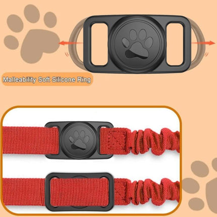 xDfind Silicone Pet Collar Tracker Transparent PC Cover, For AirTag 2nd Gen / AirTag 1st Gen