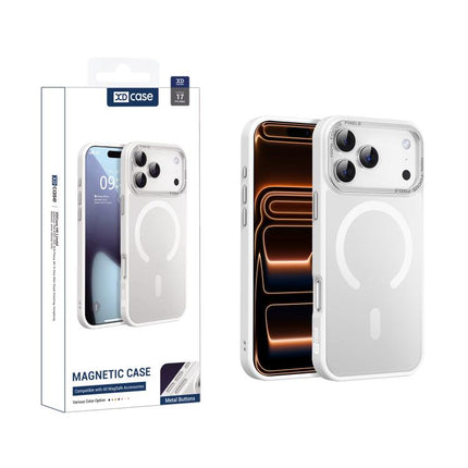 XDcase Metal Lens Frame Skin Feel Magnetic Phone Case, For iPhone 17 Pro Max, For iPhone 17 Pro, For iPhone 17
