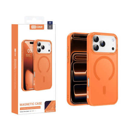 XDcase Metal Lens Frame Skin Feel Magnetic Phone Case, For iPhone 17 Pro Max, For iPhone 17 Pro, For iPhone 17