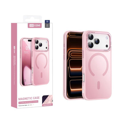 XDcase Metal Lens Frame Skin Feel Magnetic Phone Case, For iPhone 17 Pro Max, For iPhone 17 Pro, For iPhone 17
