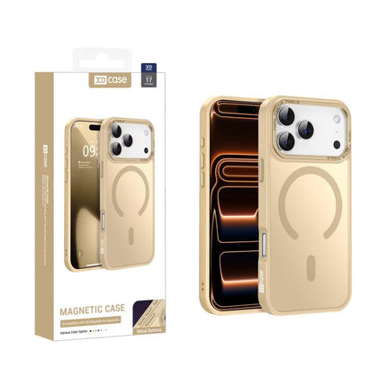 XDcase Metal Lens Frame Skin Feel Magnetic Phone Case, For iPhone 17 Pro Max, For iPhone 17 Pro, For iPhone 17