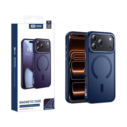 XDcase Metal Lens Frame Skin Feel Magnetic Phone Case, For iPhone 17 Pro Max, For iPhone 17 Pro, For iPhone 17