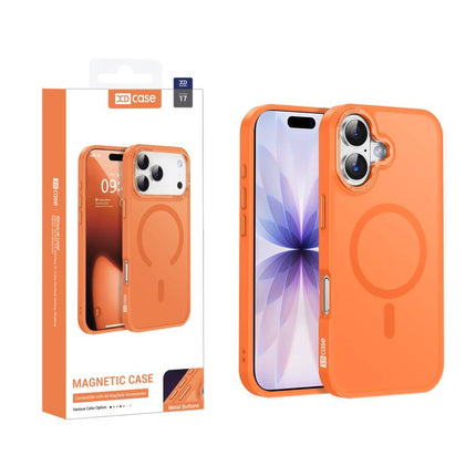XDcase Metal Lens Frame Skin Feel Magnetic Phone Case, For iPhone 17 Pro Max, For iPhone 17 Pro, For iPhone 17