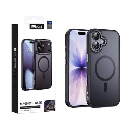 XDcase Metal Lens Frame Skin Feel Magnetic Phone Case, For iPhone 17 Pro Max, For iPhone 17 Pro, For iPhone 17