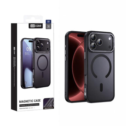 XDcase Metal Lens Frame Skin Feel Magnetic Phone Case, For iPhone 18, For iPhone 18 Pro, For iPhone 18 Pro Max