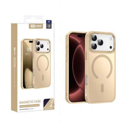 XDcase Metal Lens Frame Skin Feel Magnetic Phone Case, For iPhone 18, For iPhone 18 Pro, For iPhone 18 Pro Max