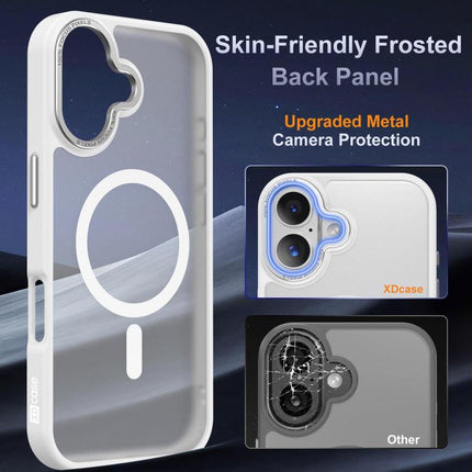 XDcase Metal Lens Frame Skin Feel Magnetic Phone Case, For iPhone 18, For iPhone 18 Pro, For iPhone 18 Pro Max