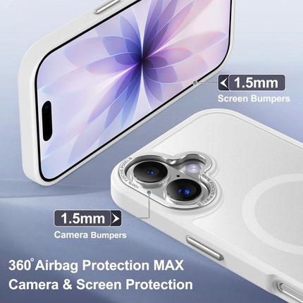 XDcase Metal Lens Frame Skin Feel Magnetic Phone Case, For iPhone 18, For iPhone 18 Pro, For iPhone 18 Pro Max