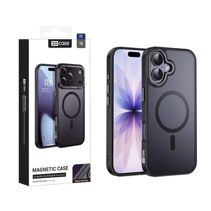 XDcase Metal Lens Frame Skin Feel Magnetic Phone Case, For iPhone 18, For iPhone 18 Pro, For iPhone 18 Pro Max