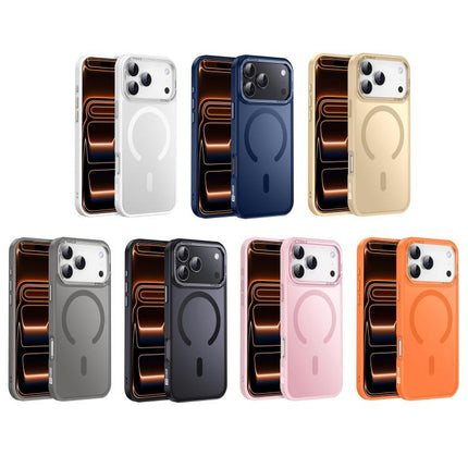XDcase Metal Lens Frame Skin Feel Magnetic Phone Case, For iPhone 18, For iPhone 18 Pro, For iPhone 18 Pro Max
