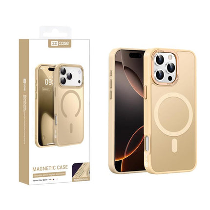 XDcase Metal Lens Frame Skin Feel Magnetic Phone Case, For iPhone 16 Pro Max, For iPhone 16 Pro, For iPhone 15 Pro Max, For iPhone 15 Pro