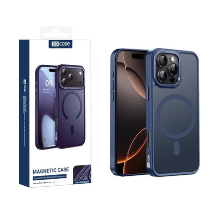 XDcase Metal Lens Frame Skin Feel Magnetic Phone Case, For iPhone 16 Pro Max, For iPhone 16 Pro, For iPhone 15 Pro Max, For iPhone 15 Pro