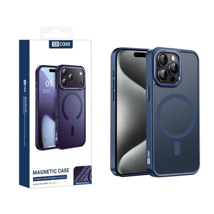 XDcase Metal Lens Frame Skin Feel Magnetic Phone Case, For iPhone 16 Pro Max, For iPhone 16 Pro, For iPhone 15 Pro Max, For iPhone 15 Pro