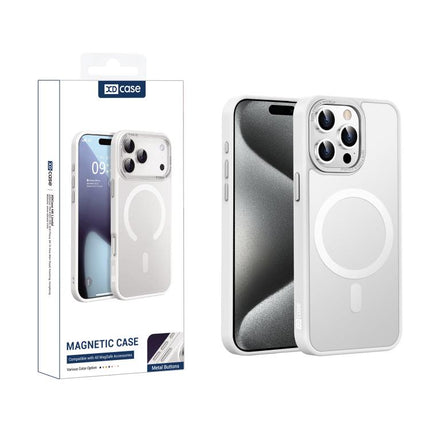 XDcase Metal Lens Frame Skin Feel Magnetic Phone Case, For iPhone 16 Pro Max, For iPhone 16 Pro, For iPhone 15 Pro Max, For iPhone 15 Pro