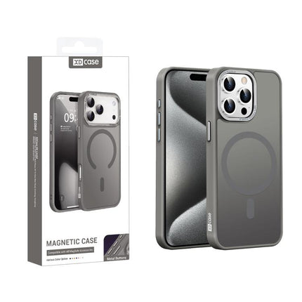XDcase Metal Lens Frame Skin Feel Magnetic Phone Case, For iPhone 16 Pro Max, For iPhone 16 Pro, For iPhone 15 Pro Max, For iPhone 15 Pro