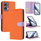 For Motorola Edge 50 Fusion / Orange+Purple
