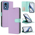 For Motorola Moto G Play 4G 2024 / Purple+Mint Green