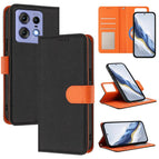 For Motorola Edge 50 Pro / Black+Orange