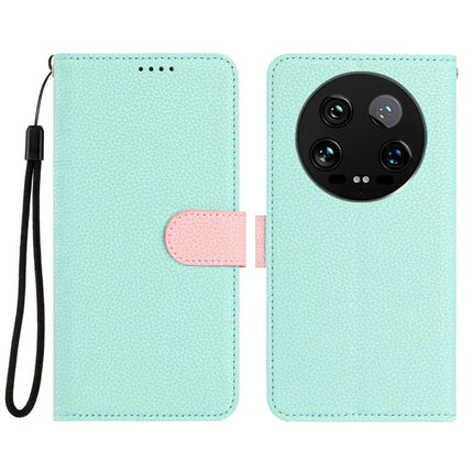 Detachable Litchi Texture Magnetic Vegan Leather Phone Case, For Xiaomi 14 Ultra