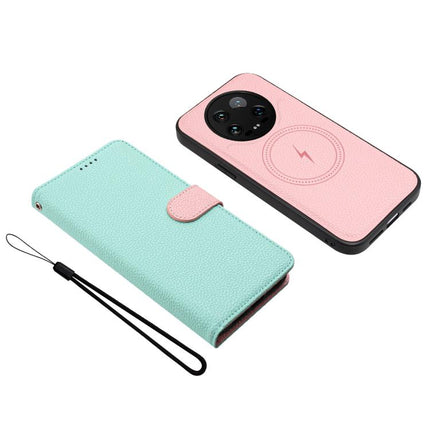 Detachable Litchi Texture Magnetic Vegan Leather Phone Case, For Xiaomi 14 Ultra
