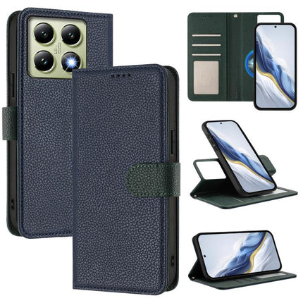 Detachable Litchi Texture Magnetic Vegan Leather Phone Case, For Xiaomi 15 Pro, For Xiaomi 15, For Xiaomi 14T Pro, For Xiaomi 14T