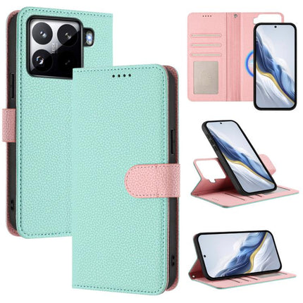 Detachable Litchi Texture Magnetic Vegan Leather Phone Case, For Xiaomi 15 Pro, For Xiaomi 15, For Xiaomi 14T Pro, For Xiaomi 14T