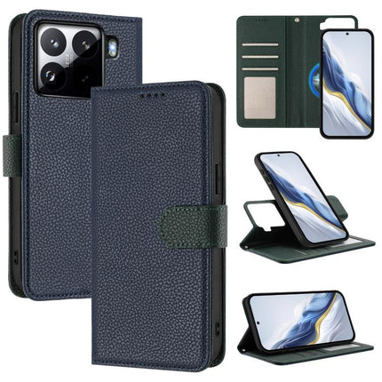 Detachable Litchi Texture Magnetic Vegan Leather Phone Case, For Xiaomi 15 Pro, For Xiaomi 15, For Xiaomi 14T Pro, For Xiaomi 14T