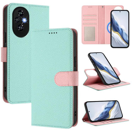Detachable Litchi Texture Magnetic Vegan Leather Phone Case, For Honor X6b 4G, For Honor 200, For Honor 200 Pro, For Honor 200 Lite Global