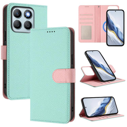 Detachable Litchi Texture Magnetic Vegan Leather Phone Case, For Honor X6b 4G, For Honor 200, For Honor 200 Pro, For Honor 200 Lite Global