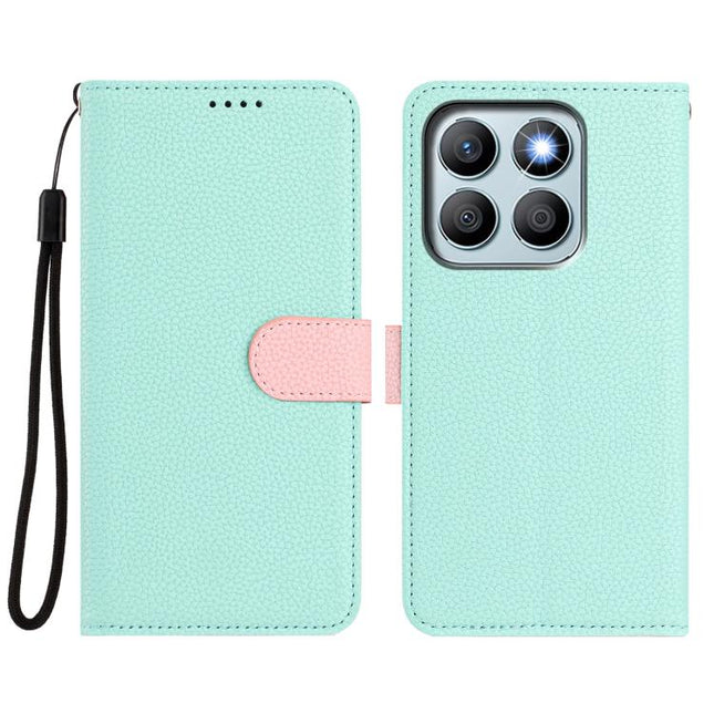 Detachable Litchi Texture Magnetic Vegan Leather Phone Case, For Honor X6b 4G, For Honor 200, For Honor 200 Pro, For Honor 200 Lite Global